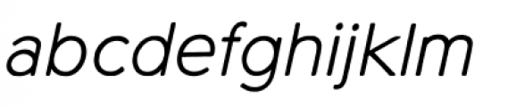 Northwoods Light Italic Font LOWERCASE