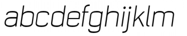 NotaBene Extra Light Oblique Font LOWERCASE