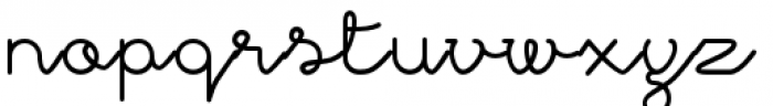 November Script Medium Font LOWERCASE