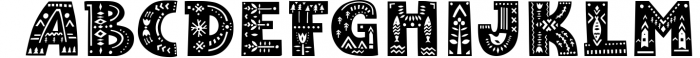 Nordic Tale - Folkart Font Family 1 Font UPPERCASE