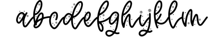 North Pole - A Snowflake Themed Script Font Font LOWERCASE