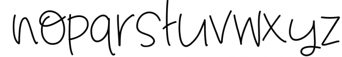 Not Sure Handwritten Font Font LOWERCASE