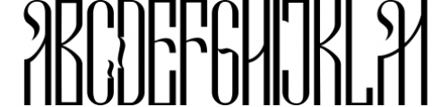 Novodevichi - russian letter font Font UPPERCASE
