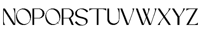 NOCELIA Regular Font UPPERCASE