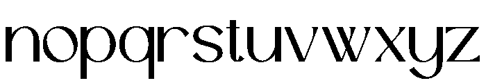 NOCELIA Regular Font LOWERCASE