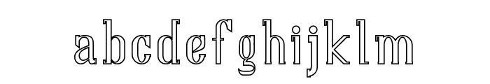 NORTH MOUNT DEMO Outline Font LOWERCASE