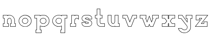 NORTHCLIFF DEMO Stroke Font LOWERCASE