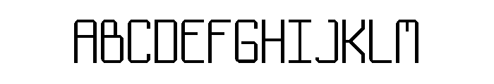 No Corners Font UPPERCASE