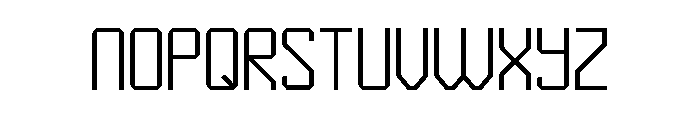 No Corners Font UPPERCASE