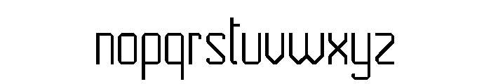 No Corners Font LOWERCASE