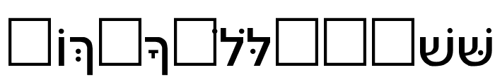 Noam-New-Hebrew Font UPPERCASE