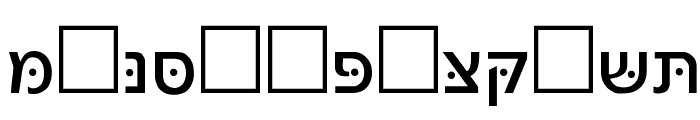 Noam-New-Hebrew Font LOWERCASE