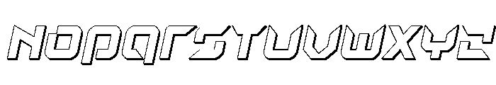Nodulus 3D Italic Font UPPERCASE