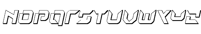 Nodulus 3D Italic Font LOWERCASE