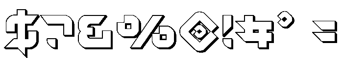 Nodulus 3D Font OTHER CHARS