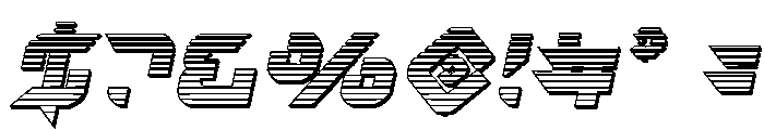 Nodulus Chrome Italic Font OTHER CHARS