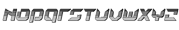 Nodulus Chrome Italic Font UPPERCASE