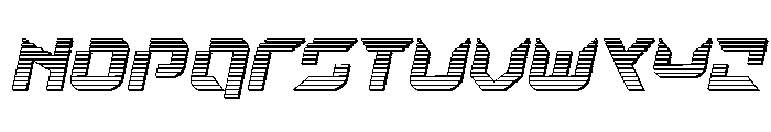 Nodulus Chrome Italic Font LOWERCASE