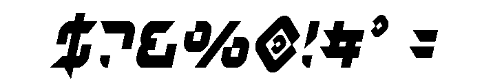 Nodulus Condensed Italic Font OTHER CHARS