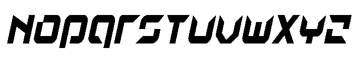 Nodulus Condensed Italic Font UPPERCASE