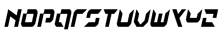 Nodulus Condensed Italic Font LOWERCASE