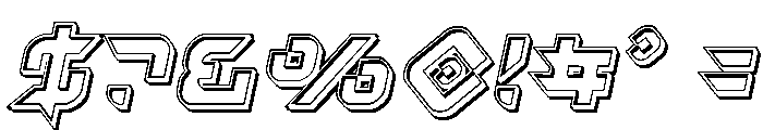Nodulus Engraved Italic Font OTHER CHARS