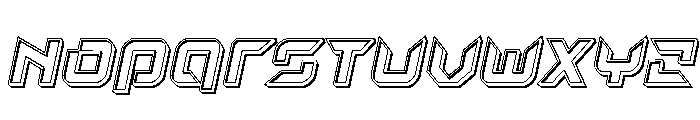Nodulus Engraved Italic Font UPPERCASE