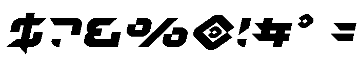 Nodulus Expanded Italic Font OTHER CHARS