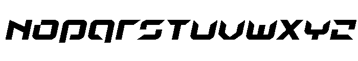 Nodulus Expanded Italic Font UPPERCASE