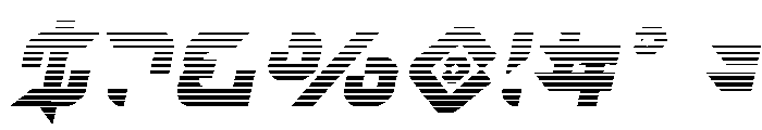 Nodulus Gradient Italic Font OTHER CHARS