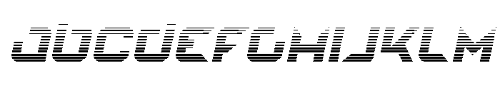 Nodulus Gradient Italic Font UPPERCASE