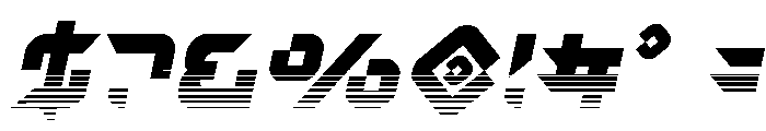 Nodulus Halftone Italic Font OTHER CHARS