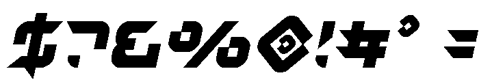 Nodulus Italic Font OTHER CHARS