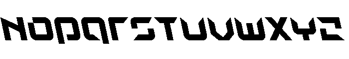 Nodulus Leftalic Font UPPERCASE