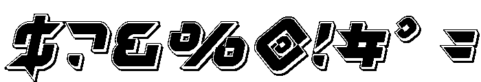 Nodulus Punch Italic Font OTHER CHARS