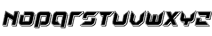 Nodulus Punch Italic Font UPPERCASE