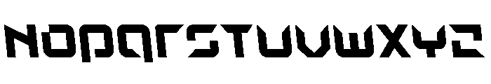 Nodulus Semi-Leftalic Font UPPERCASE