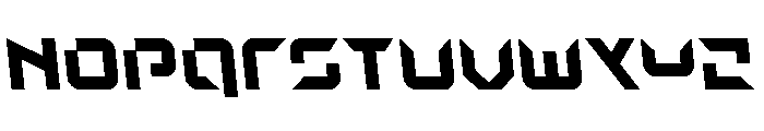 Nodulus Semi-Leftalic Font LOWERCASE