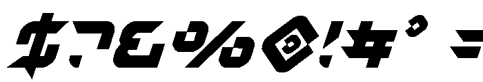Nodulus Super-Italic Font OTHER CHARS