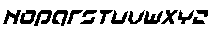 Nodulus Super-Italic Font UPPERCASE