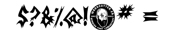 Nordic Metal Band Font OTHER CHARS
