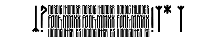 Nordic Thunder Font OTHER CHARS