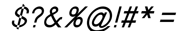 Nordica Advanced Regular Oblique Font OTHER CHARS