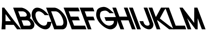 Nordica Classic Regular Condensed Opposite Oblique Font UPPERCASE