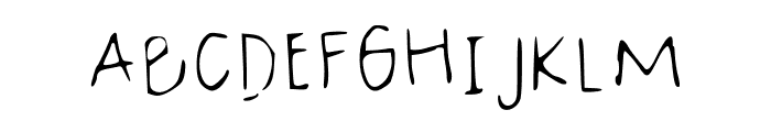 Normal Handwriting Regular Font UPPERCASE