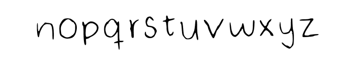 Normal Handwriting Regular Font LOWERCASE