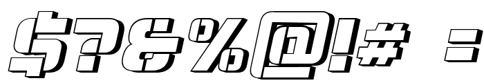 Normandia 3D Italic Font OTHER CHARS