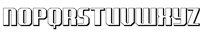 Normandy Beach 3D Font LOWERCASE