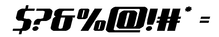 Normandy Beach Expanded Italic Font OTHER CHARS