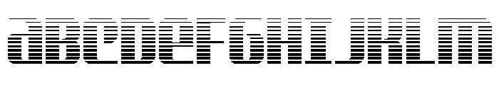 Normandy Beach Gradient Font UPPERCASE